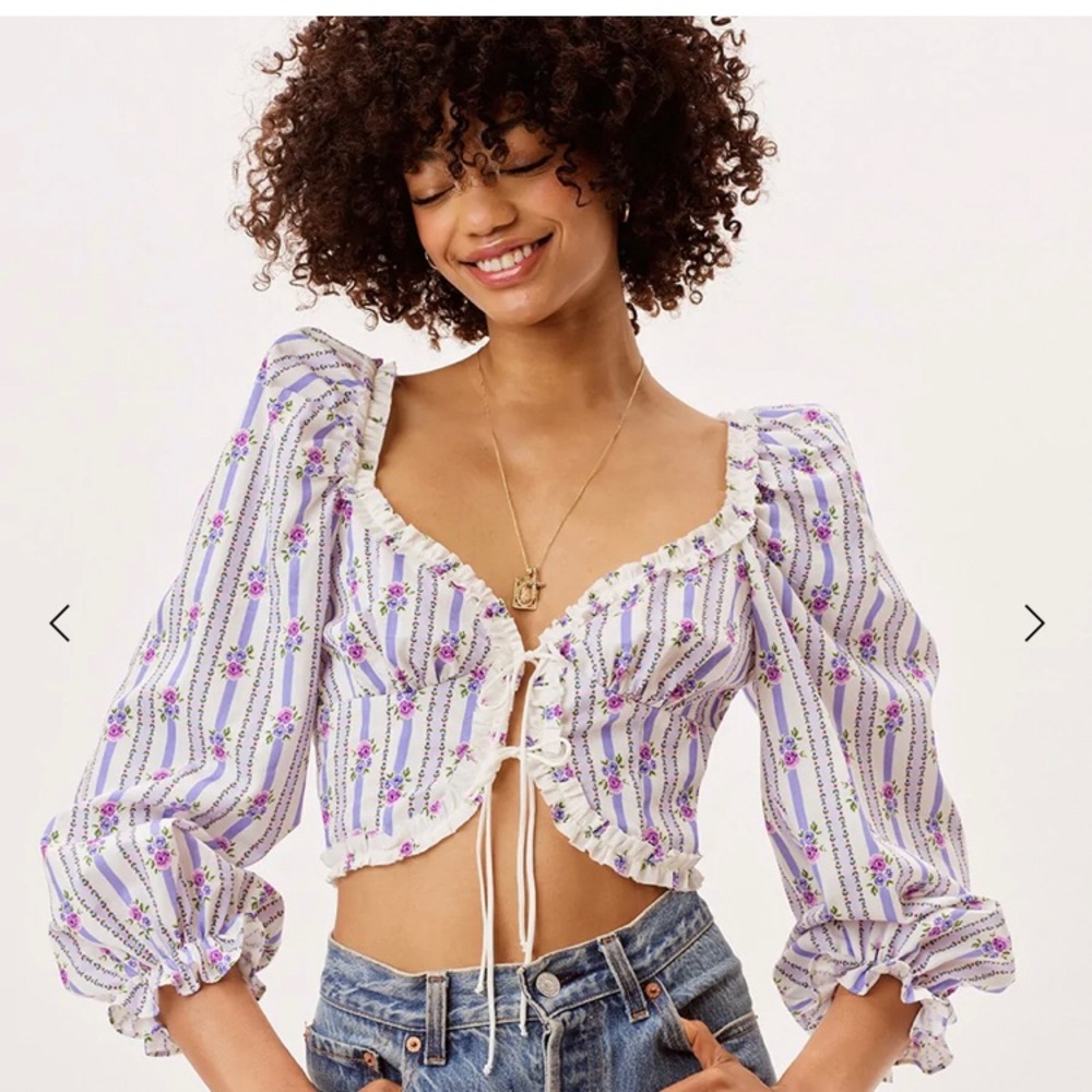 ForLoveandLemons Dahlia crop top